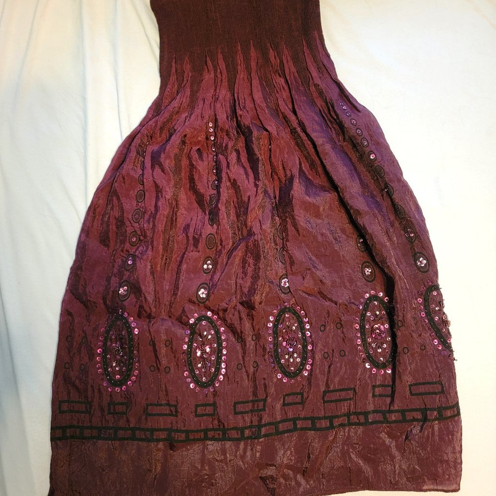 Lapis Sequined Dress/Maxi Skirt